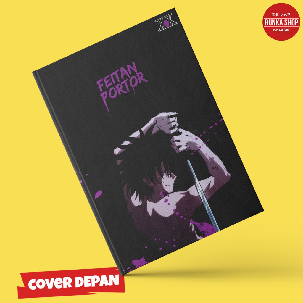 

Note Book Anime Hunter x Hunter Feitan Hardcover A5 Jurnal Agenda Planner