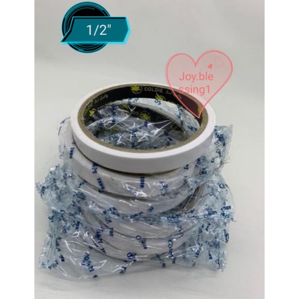 

DOUBLE TAPE 1/2" x 7 mtr PER PCS/ ISOLASI KERTAS BOLAK BALIK