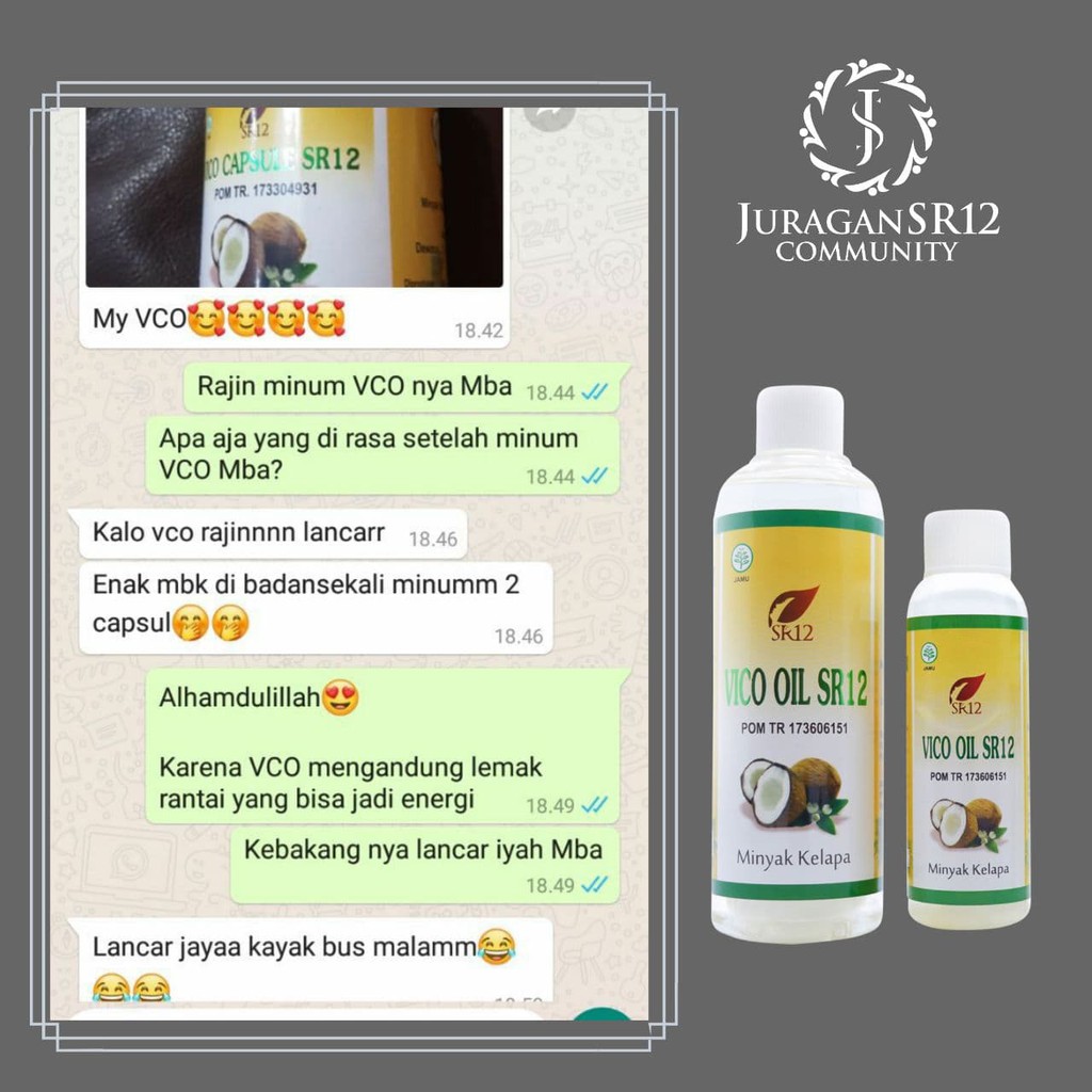 Vco Virgin Coconut Oil - Vco SR12 - Vco 250ml