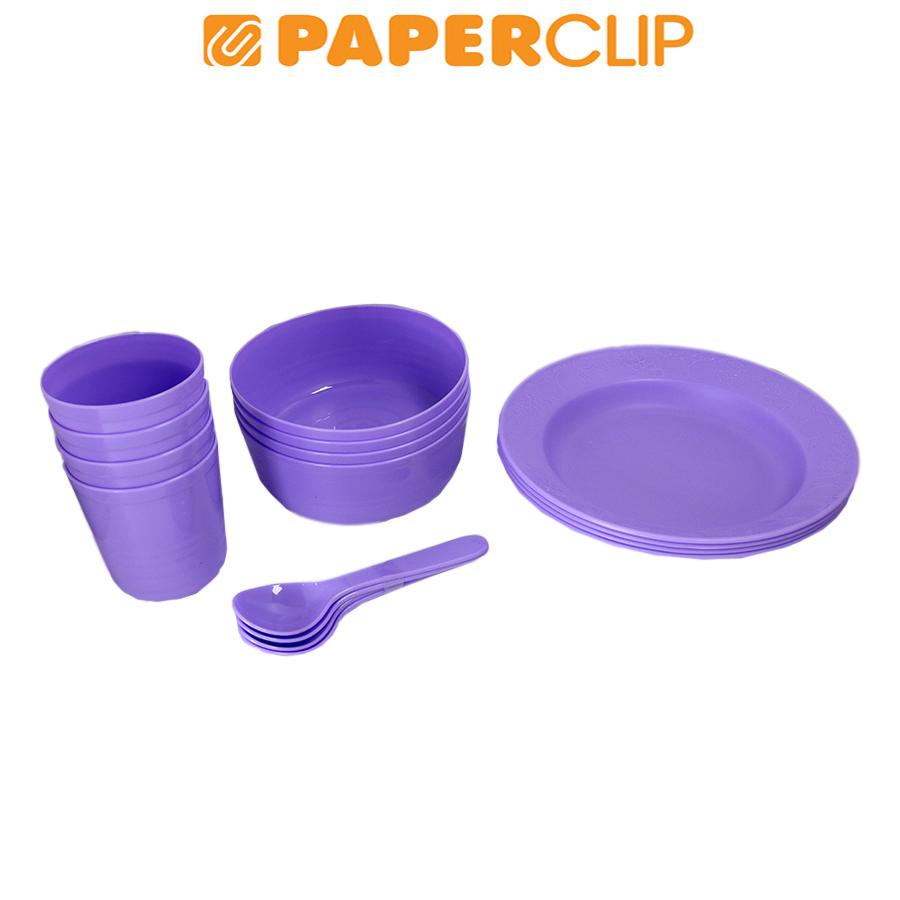 SET ALAT MAKAN ONYX S-4701 UNGU