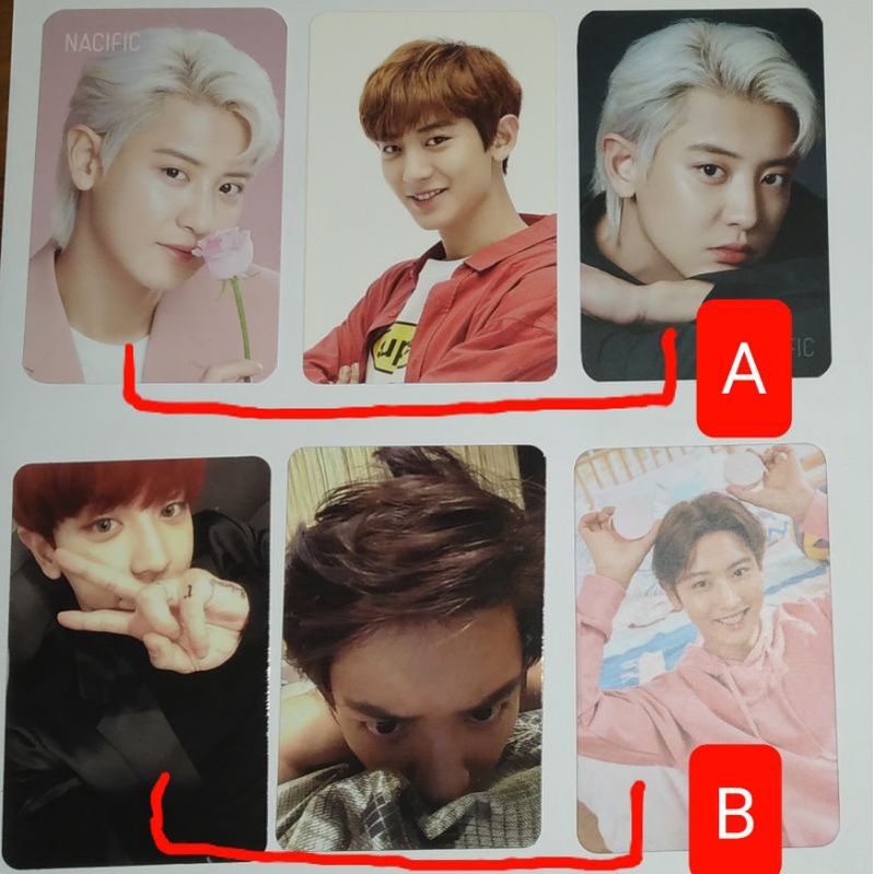 Photocard EXO Official Chanyeol (Nacific, Figure Keyring, Mosnter, SFY)
