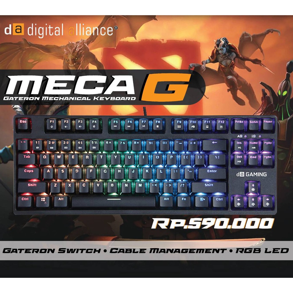 DIGITAL ALLIANCE MECA G 16.8M RGB MECHANICAL GAMING KEYBOARD