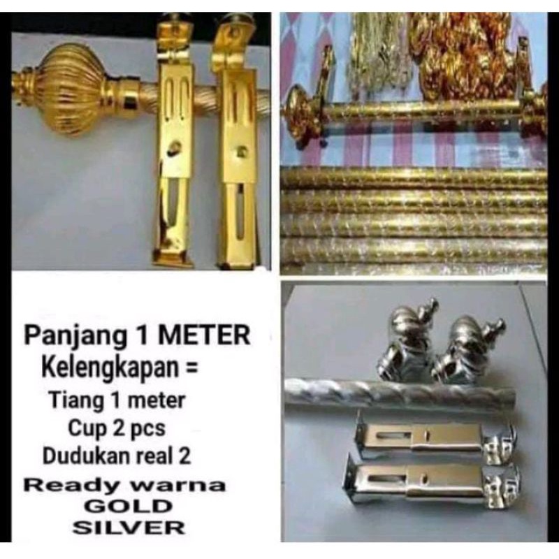 full set tiang besi gorden jendela gorden pintu