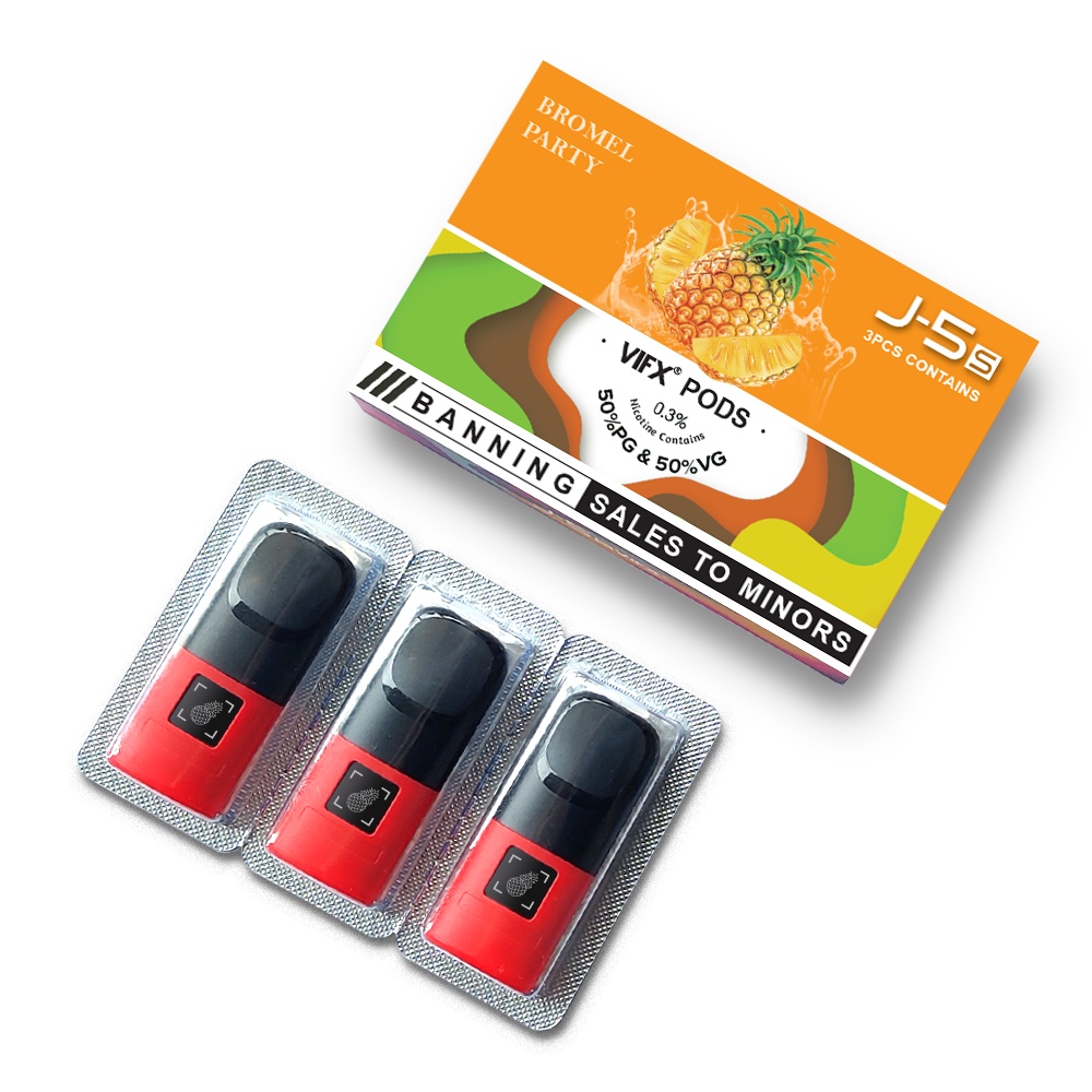 ViFX Pod Compatible Bisa PKE RELX Infinity Essential Pod Pro - All Flavours∣1 Pack Isi 1 Pod Pineapple Ice