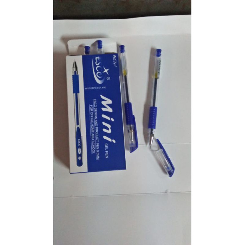 

bolpen gel esco mini isi 12 pcs per box.