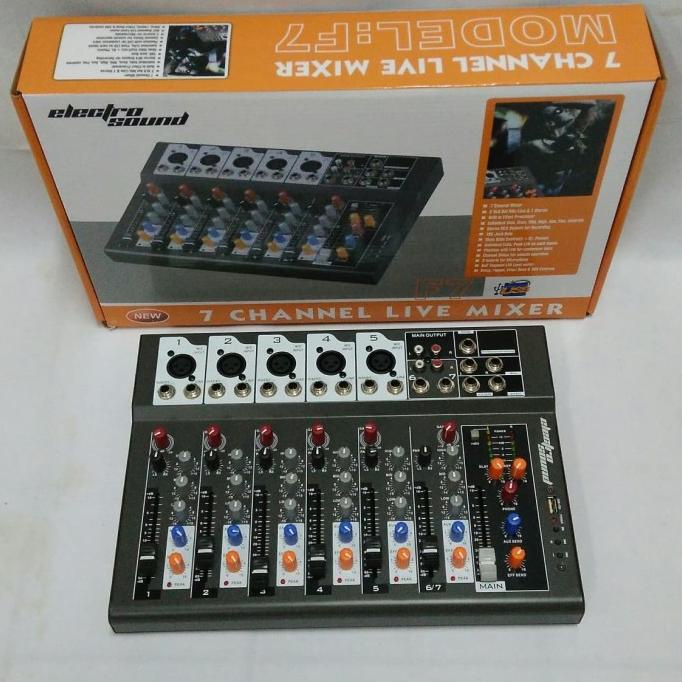 Mixer audio 7 channel F7 USB Electro Sound original