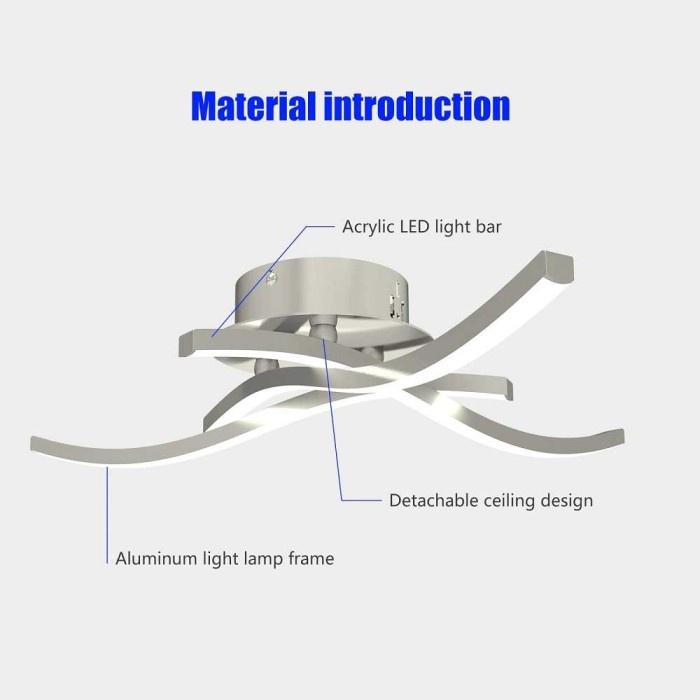 Lampu LED Plafon Keren Modern Fork Ceiling Light