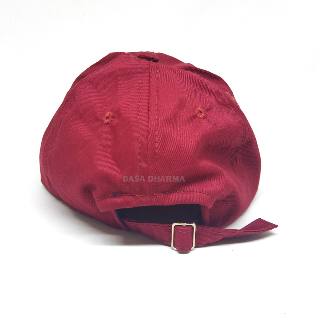 Topi Baseball Pria Dewasa Casual Distro Keren Bordir New York Merah Maroon