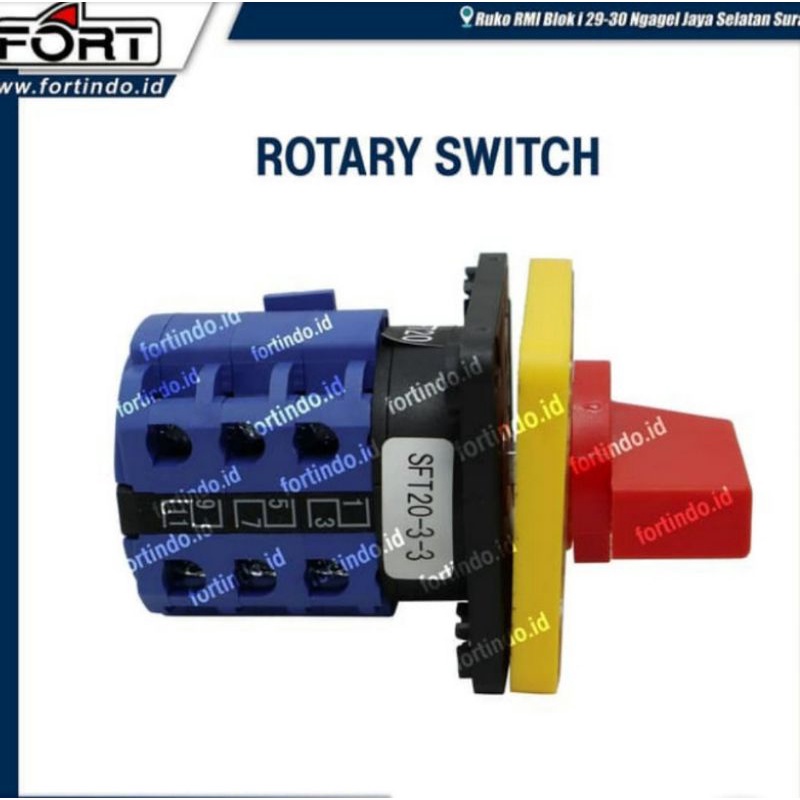 Selector Switch/Rotary Switch SFT20-3-3 (Auto-Off-Manual) 3P SA16 FORT