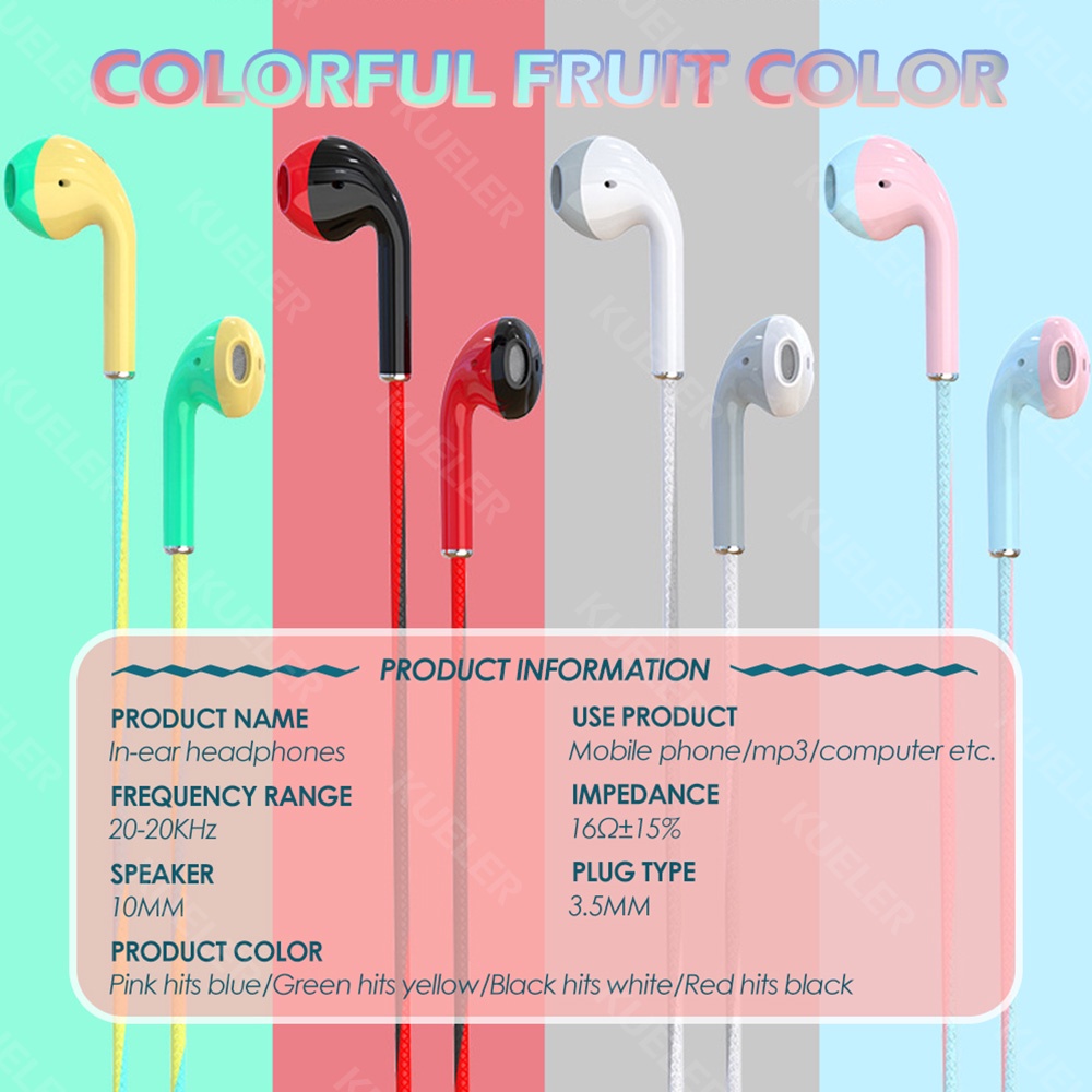 [Buy 1 Get 1 Free] Headset HiFi Stereo Bass Earphone Wired Hedset Gaming 3.5mm Handset with Mic