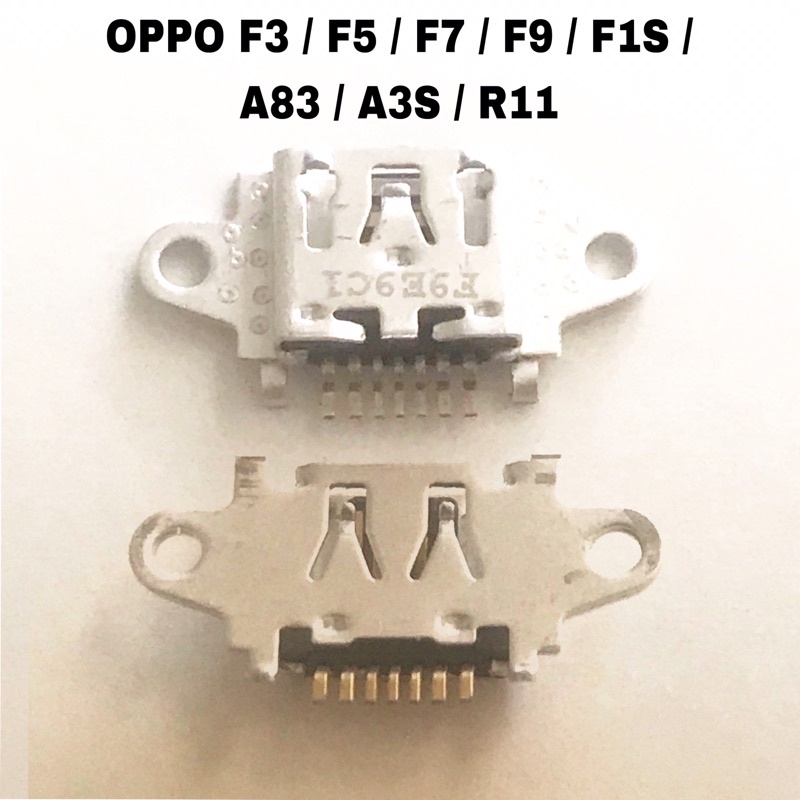 Konektor Cas Charger OPPO F3 F5 F7 F9 F1S A83 A3S CPH1803 &amp; PERSAMAANNYA - CON TC CHARGING PORT