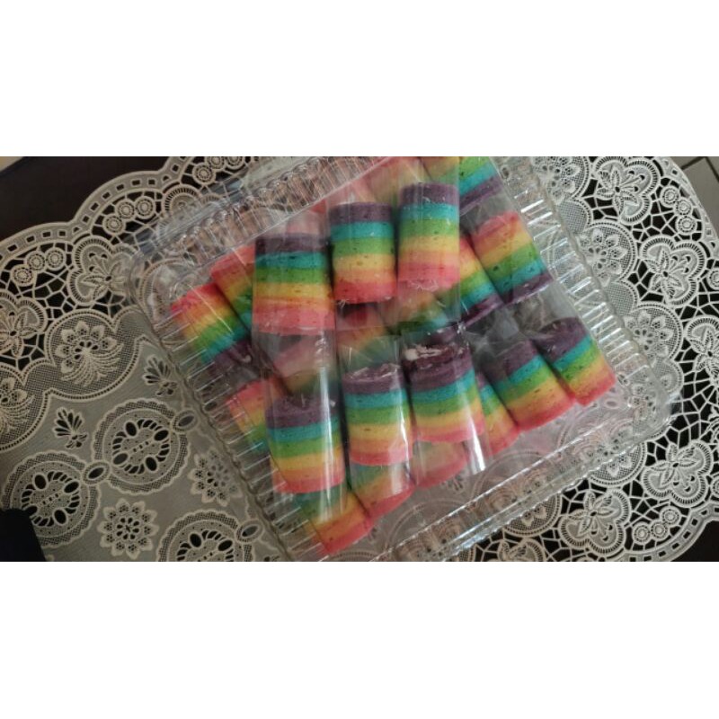 

Bolu gulung rainbow mini