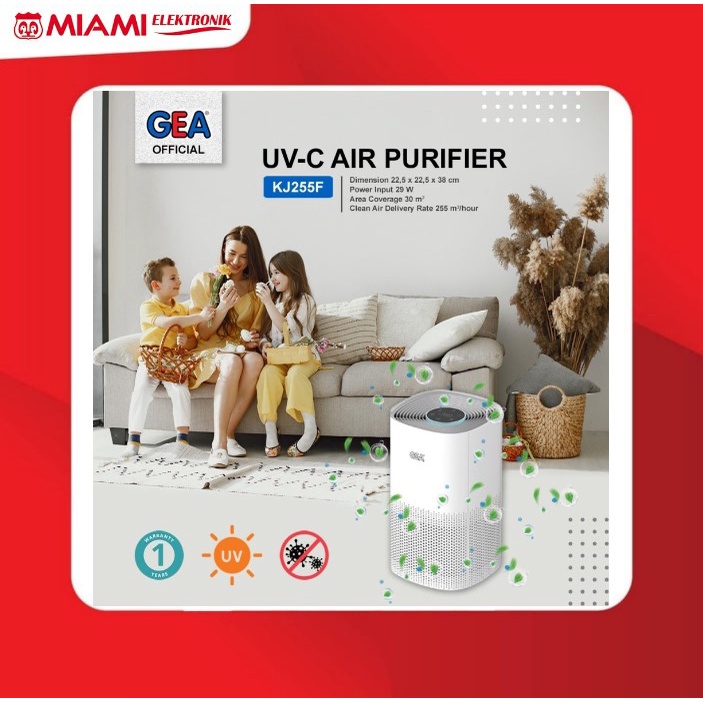 Air Purifier Gea KJ255F / UV C Air Purifier Gea KJ-255F / UVC Purifier