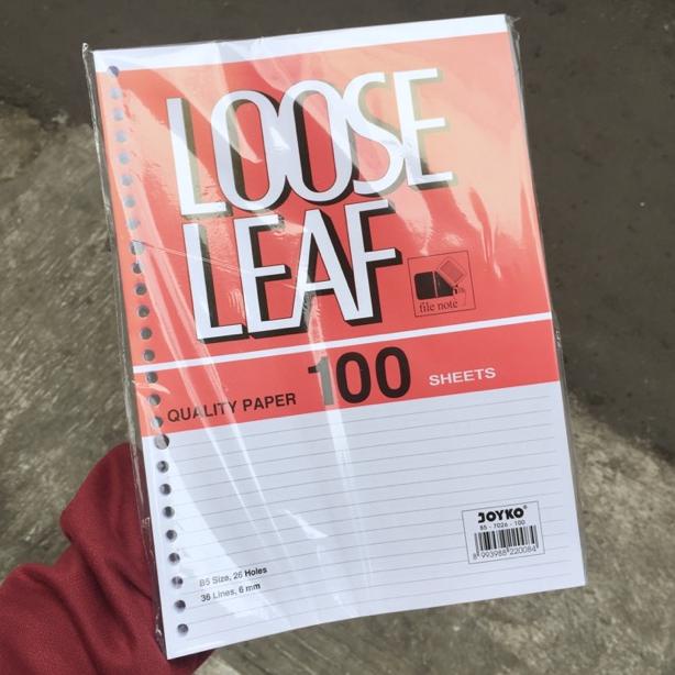 

[(BAYAR DITEMPAT) Kertas Isi binder B5 Joyko 100 lembar