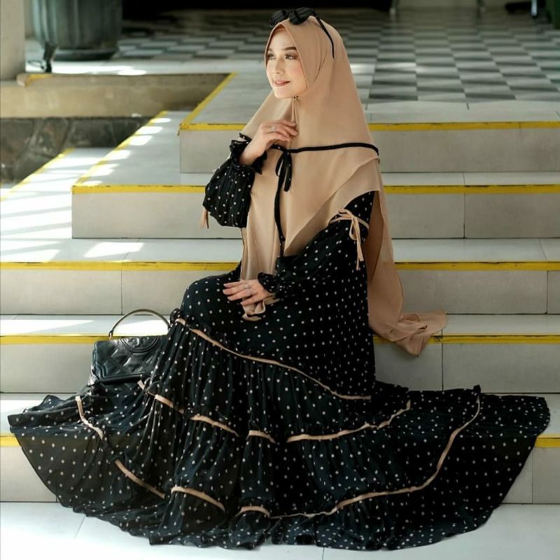 SANDRA POLKA set gamis syari by ALDISA