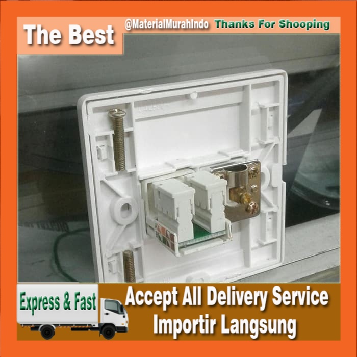 face plate rj45. modular .antena - 1 face plate rj45. modular .antena