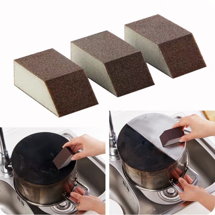 MARKAS88 Sikat Panci Nano Magic Spons Alat Pembersih Kerak Noda Wajan Brush Pembersih Alat Dapur