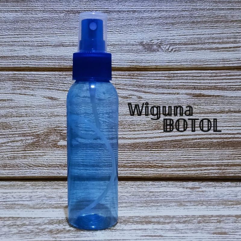 Botol Spray 100ml Biru / Botol 100ml Tutup Spray