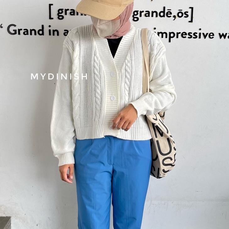 Serbuuuu.. Vina Cable Crop Cardy - Cardigan  Wanita Terbaru