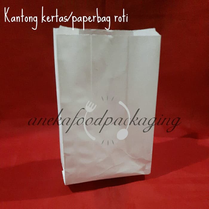 

Jual Kantong kertas/paper bag roti (isi 50lbr) Murah