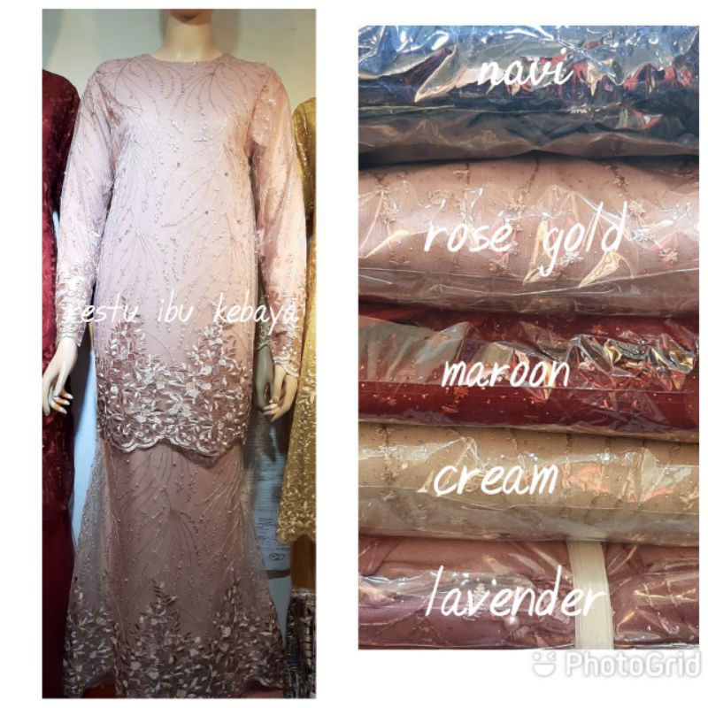 kebaya gamis kondangan mewah duyung tiara/ kebaya gamis kondangan muslimah