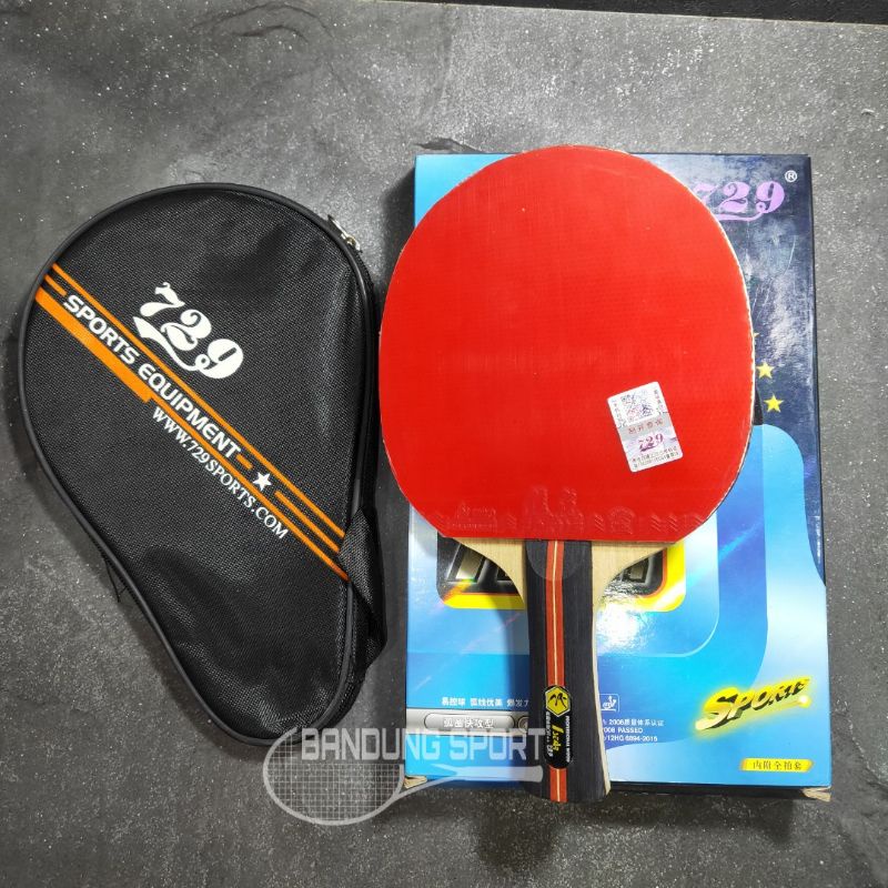 Bet Pimpong / Bat Pingpong 729 1Star  Dengan Tas Cover / Tenis Meja