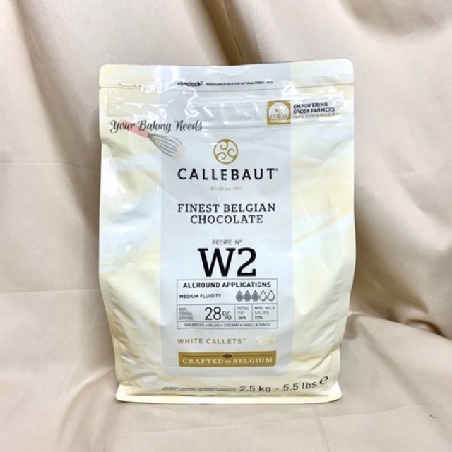 

Callebaut White Chocolate Couverture 250 gr