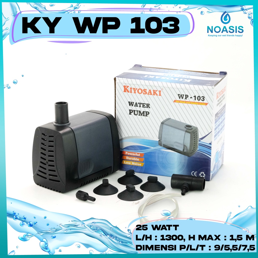 POMPA AIR CELUP AQUARIUM KIYOSAKI WP 103 SUBMERSIBLE PUMP