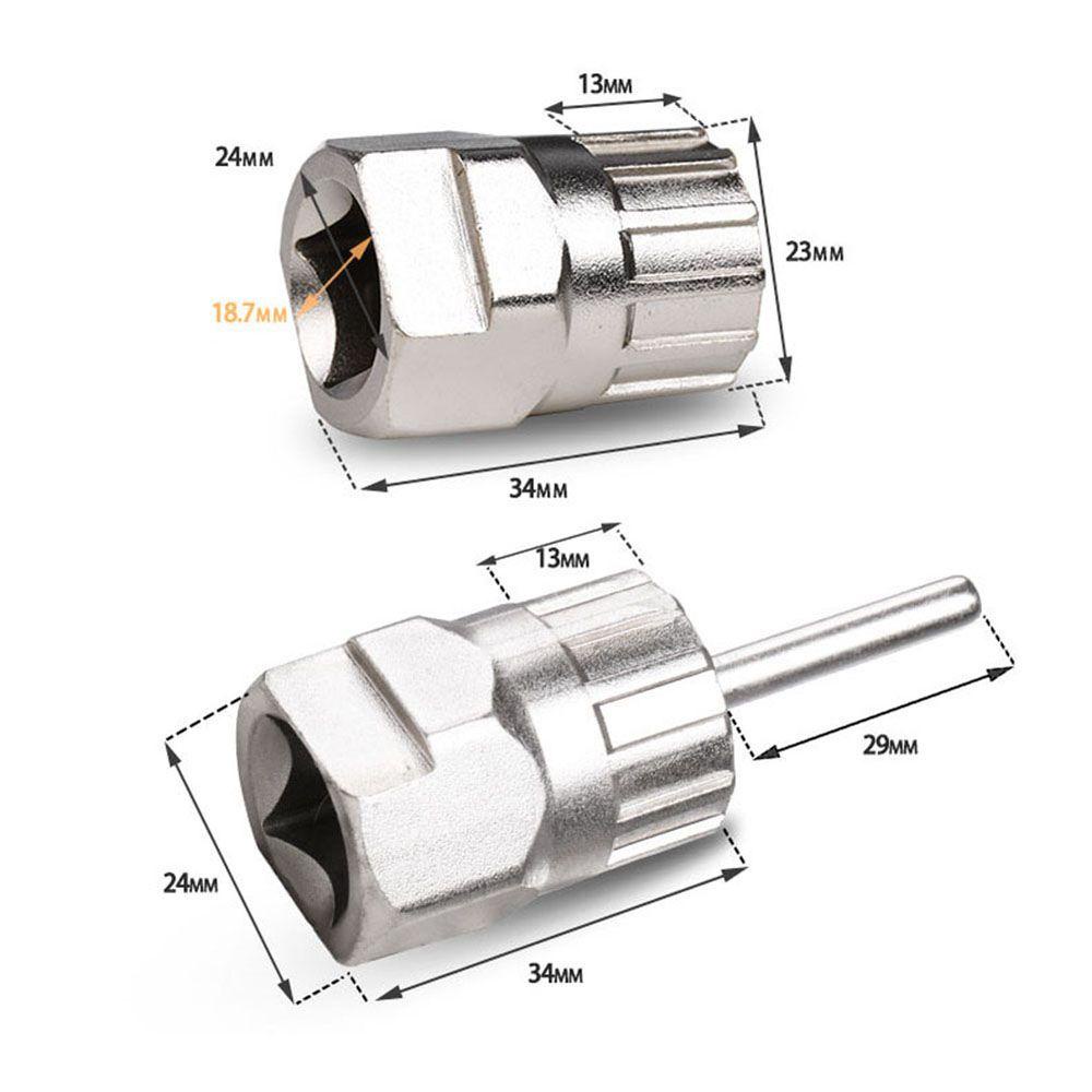 Penghilang Kaset AUGUSTINA Freewheel Soket Perawatan Bersepeda Aksesoris Sepeda Gunung Pelepas Freewheel