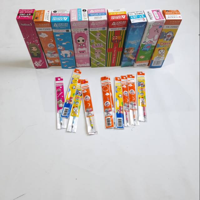 

ISI PULPEN GEL KARAKTER - REFIL PEN 0,5 MM ISI 20 BIJI