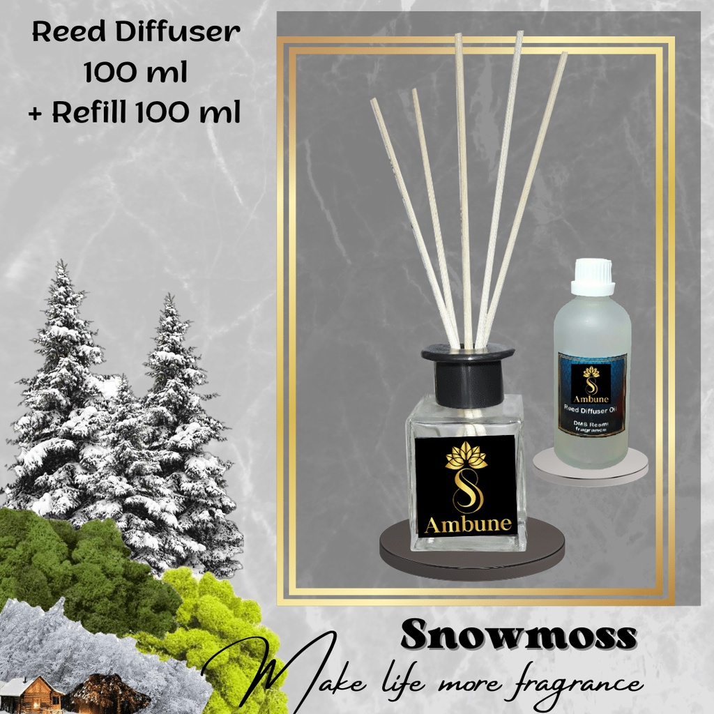 Snowmoss Pengharum Ruangan Reed Diffuser Oil 100 ml ambune