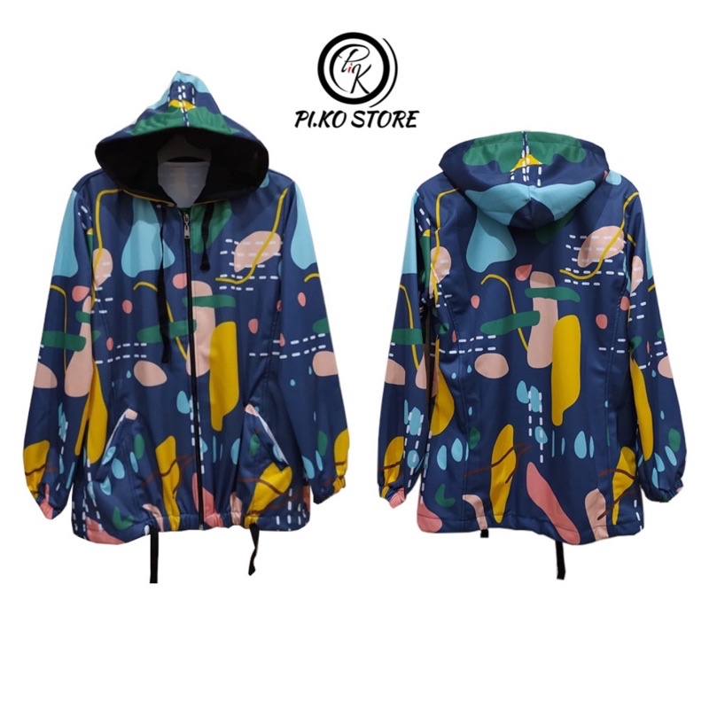 JAKET SEPEDA WANITA / JAKET BAHAN LOTO (Bukan Parasut)