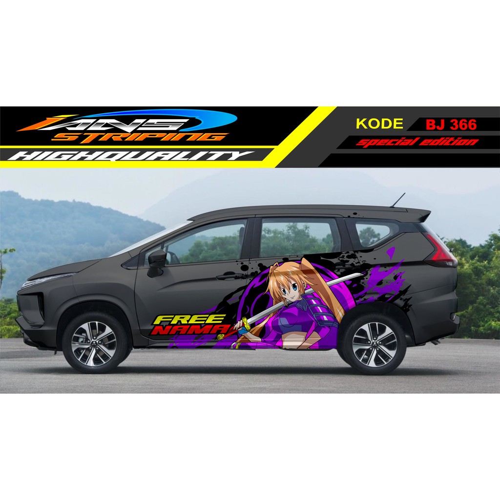 STICKER MOBIL X PANDER / DECAL STICKER MOBIL / VARIASI STIKER SAMPING MOBIL TERIOS, INNOVA, AVANZA