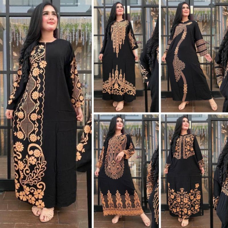 Daster Lengan Panjang Daster Sultan Busui Resleting Bumil Baju Wanita Daster Batik Daster Batik Kenc