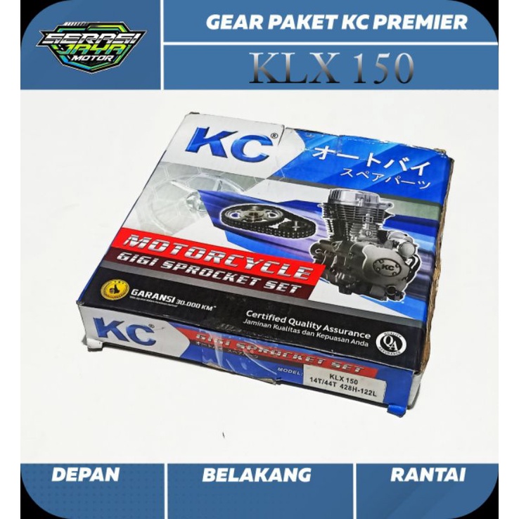 KC GEAR PAKET KLX 150 / KLX150 (428H-44T-14T-122L)