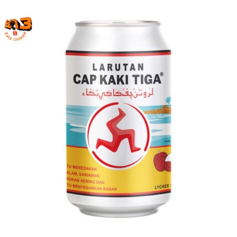 

Cap Kaki Tiga Rasa Leci kaleng 320ml