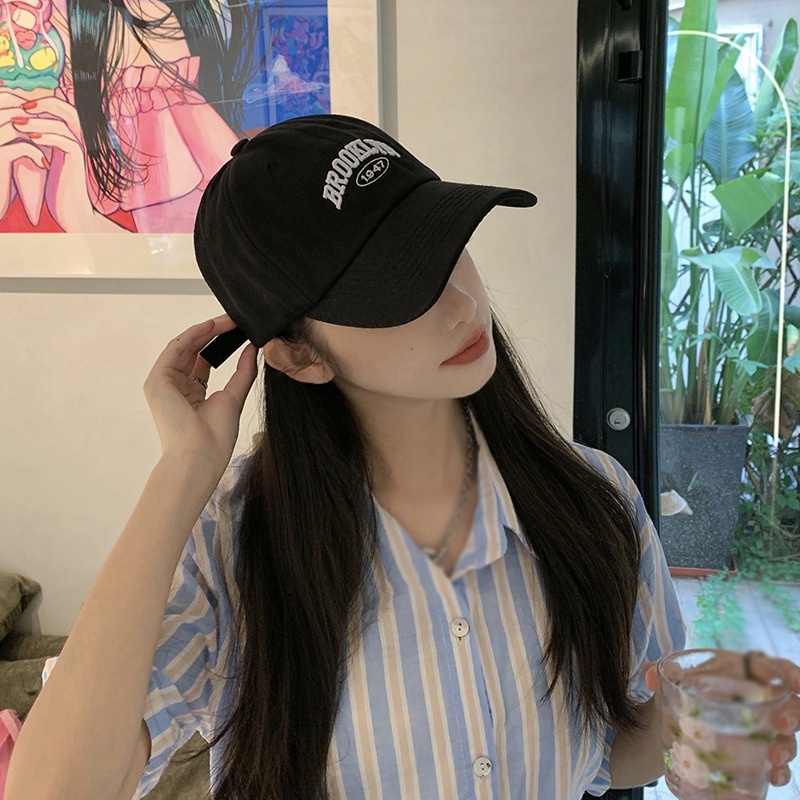 Topi Baseball Adjustable Motif Bordir Tulisan Untuk Unisex