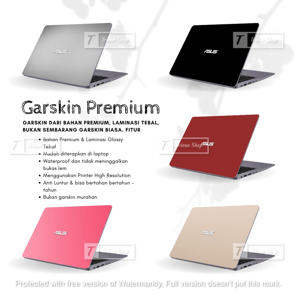 Stiker Laptop | Garskin Laptop | Asus + Laminasi