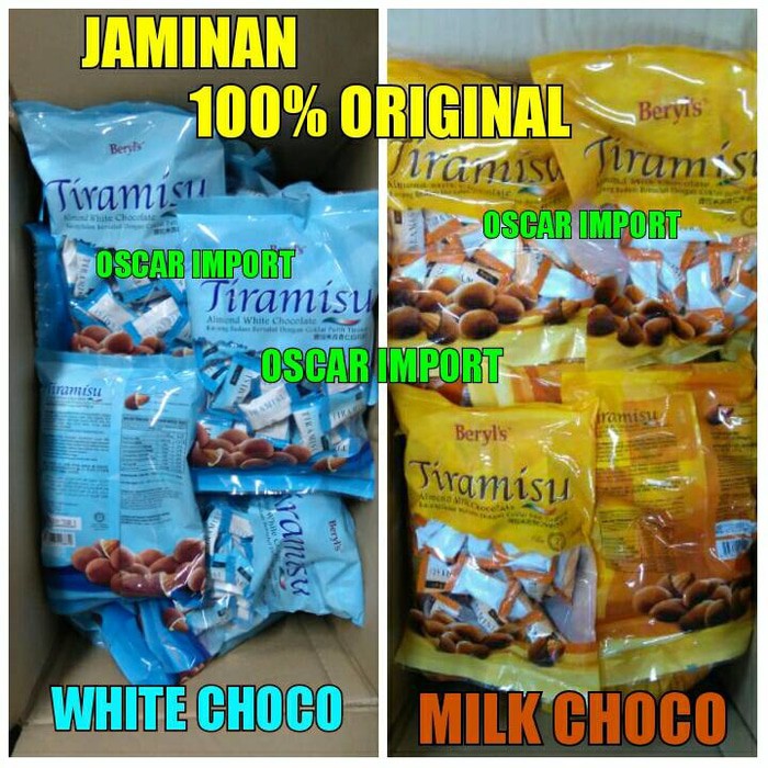 SALE BERYL S TIRAMISU ALMOND CHOCOLATE 300GR   BERYLS COKLAT Murah Diskon Berkualitas