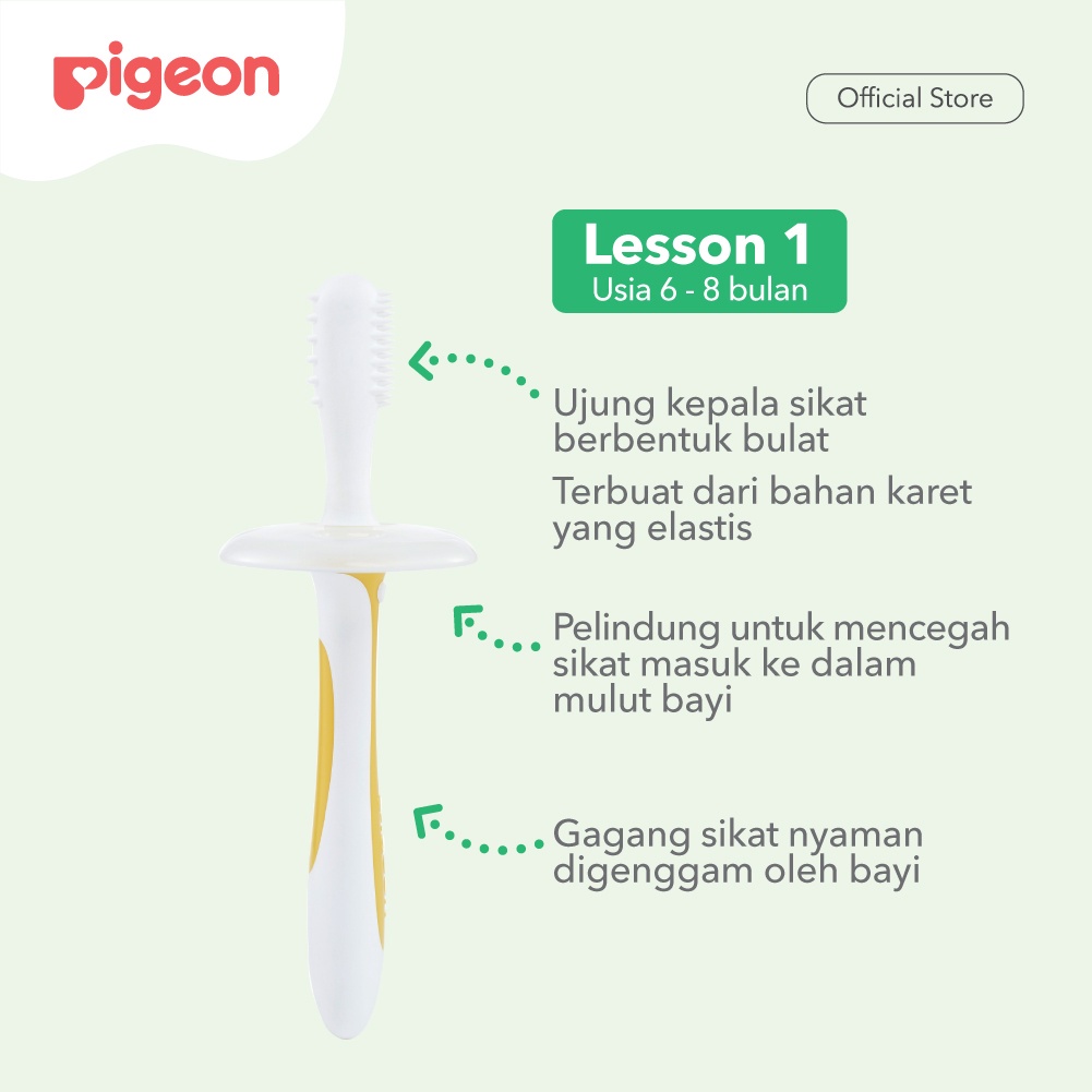 Sikat Gigi Bayi Anak Pigeon Training Toothbrush Set