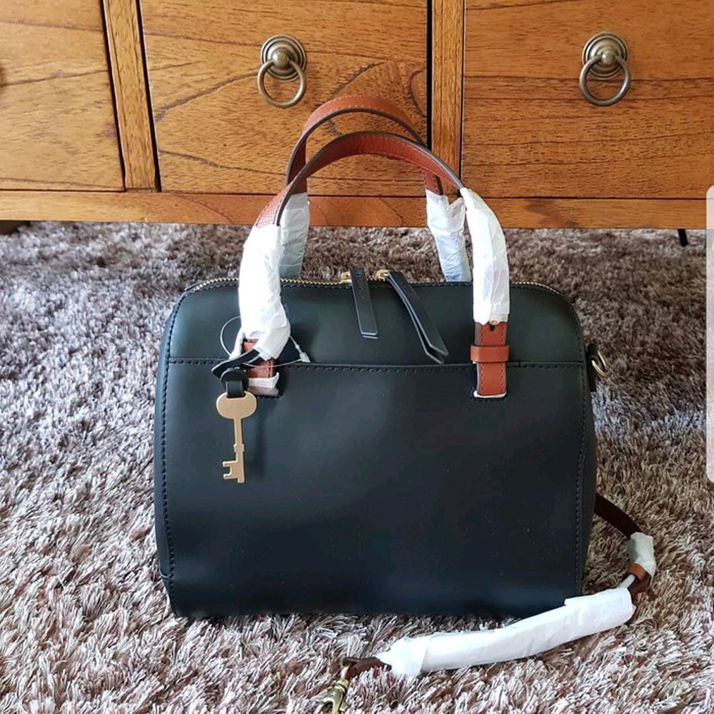 NEW MODEL Tas fossil rachel satchel black  26x21cm EC
