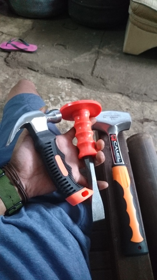 Camel Pahat Beton Pipih 8 Inch Orange - Concrete Flat Chisel 8 Inch Termurah Berkualitas