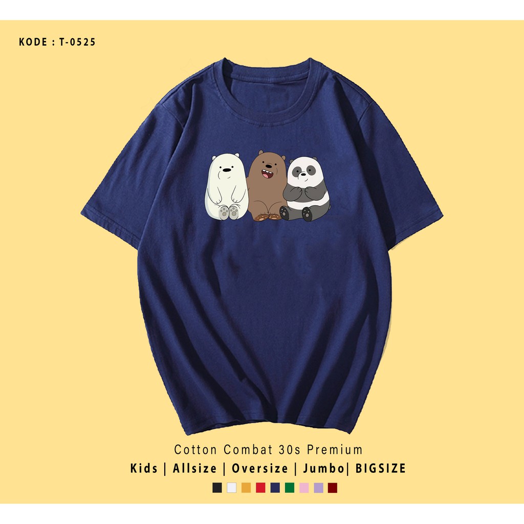 KAOS WE BEAR SIT TOGETHER UNISEX / KAOS COUPLE / KADO UNIK / T-SHIRT CUSTOM / TUMBLR TEE