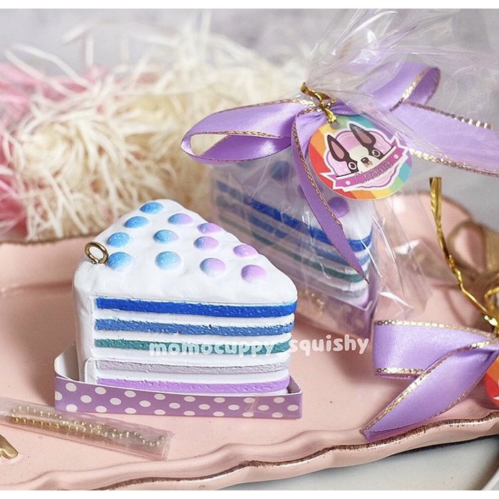 Squishy licensed mini galaxy cake by chawa ( kue pelangi kecil slow)