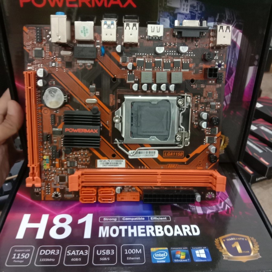 MOTHERBOARD H81 POWERMAX SOCKET LGA 1150