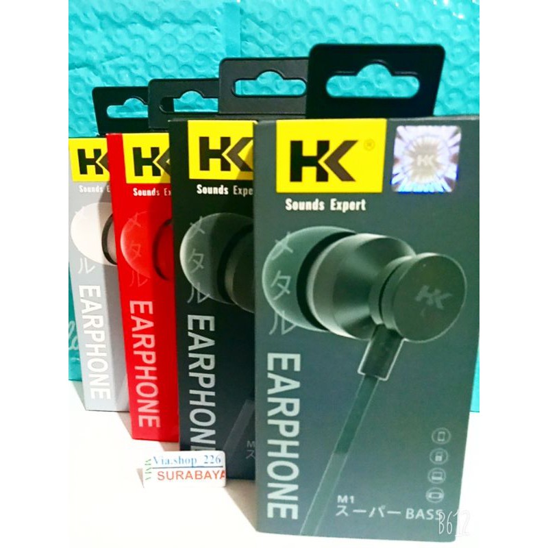 hf M1 HENDSFREE SUPER BASS ORIGINAL 100% HK EARPHONE