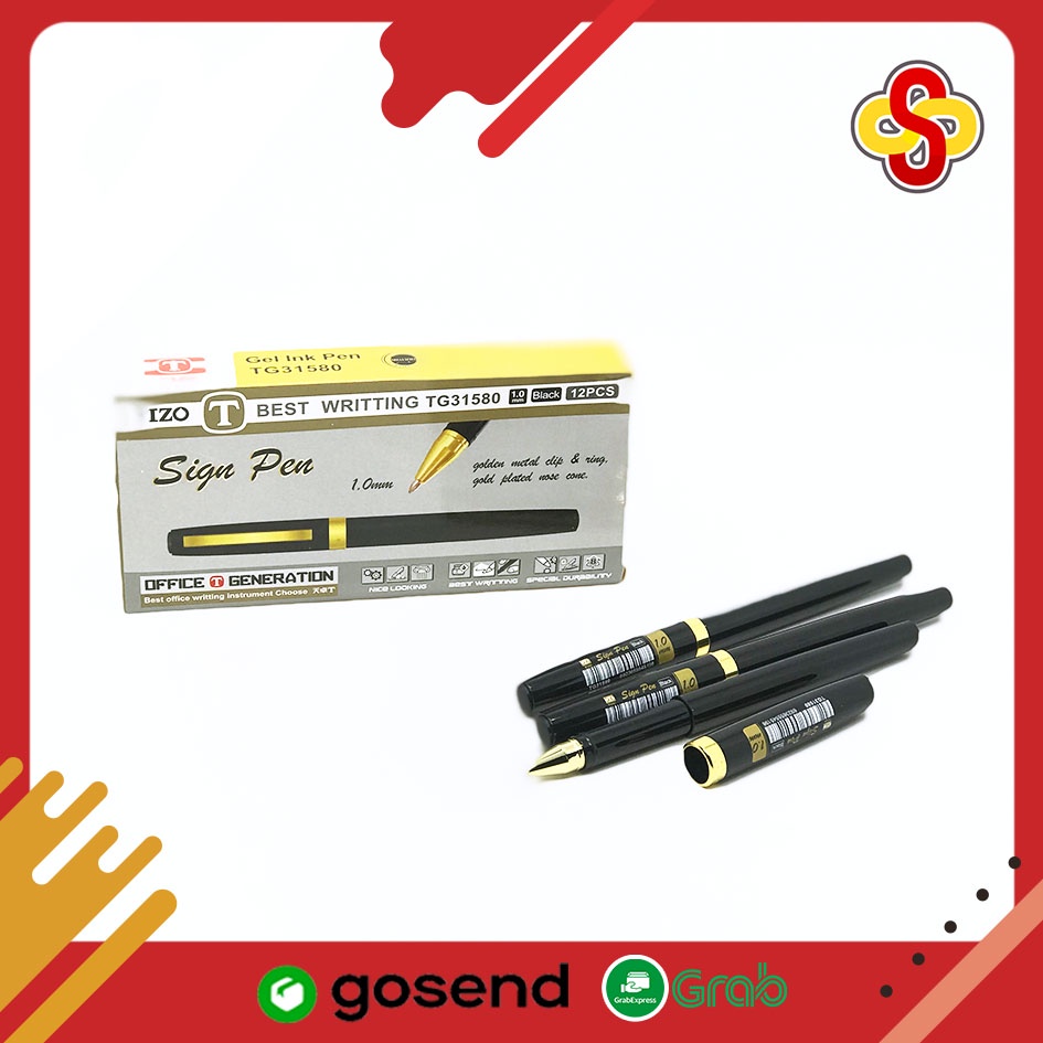 

Pulpen Tanda Tangan / Sign Pen TIZO TG31580 1.0 mm Hitam