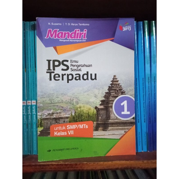 BUKU BEKAS MANDIRI IPS TERPADU KELAS 1 7 VII SMP ERLANGGA KURIKULUM 2013