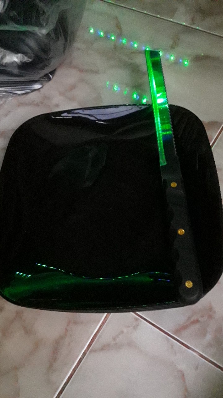 Pisau Roti / Pisau Kue / Cake Knife / Pisau Roti Hitam Murah