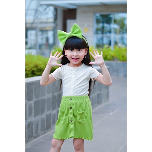 Rib Top Nachila Knit Baju Anak Perempuan Original Kaos Super Premium Best Seller Terlaris Termurah